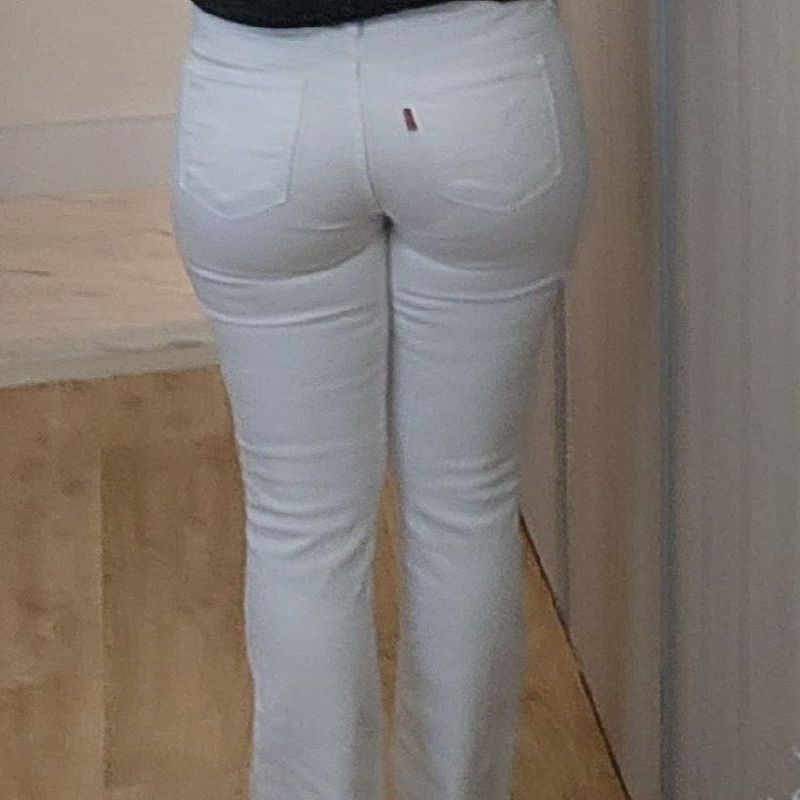 Calça levis 2024 branca feminina