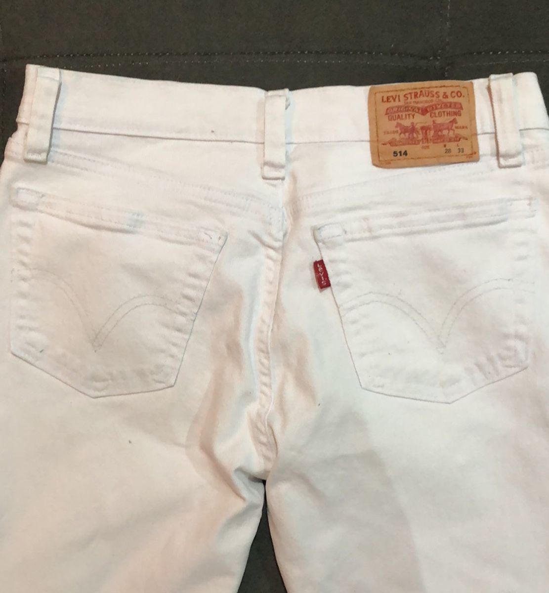 calça branca levis