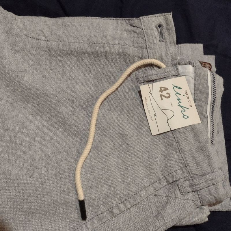 Calça Linho Masculina Cinza Calça Masculina Marfinno Usado 84429028  enjoei