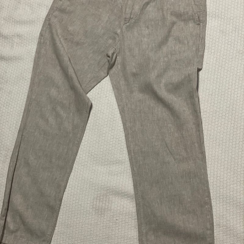 Calça de linho masculina 2024 richards