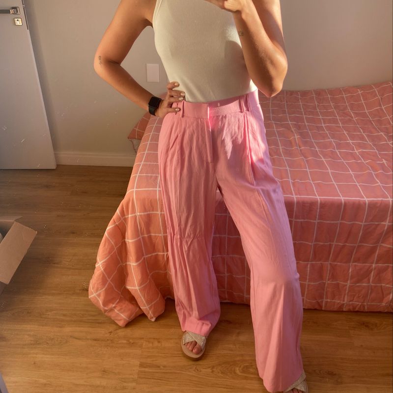 Calça Linho Zara Calça Feminina Zara Usado 84571952 enjoei