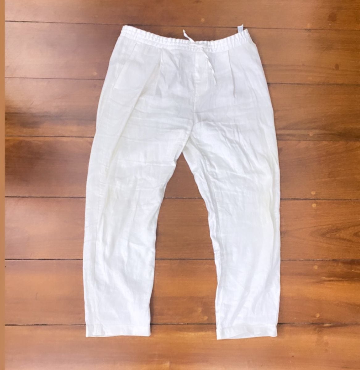 Calça Linho Zara Branca | Calça Masculina Zara Nunca Usado 76394846 ...