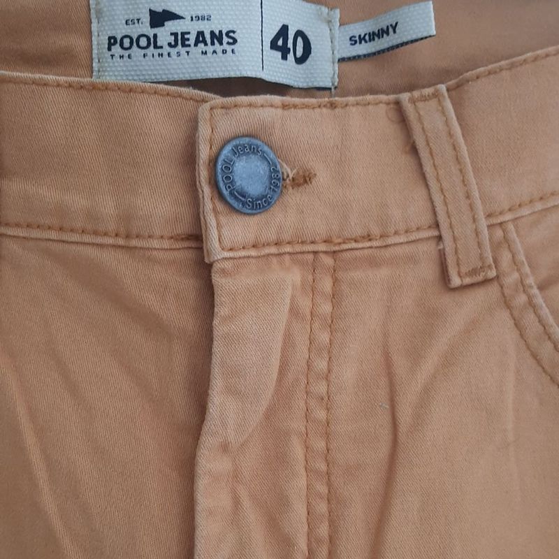 Calça jeans masculina cor mostarda shops