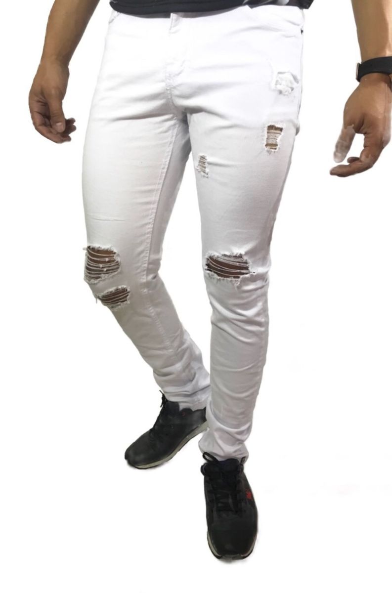 calça branca juvenil masculina
