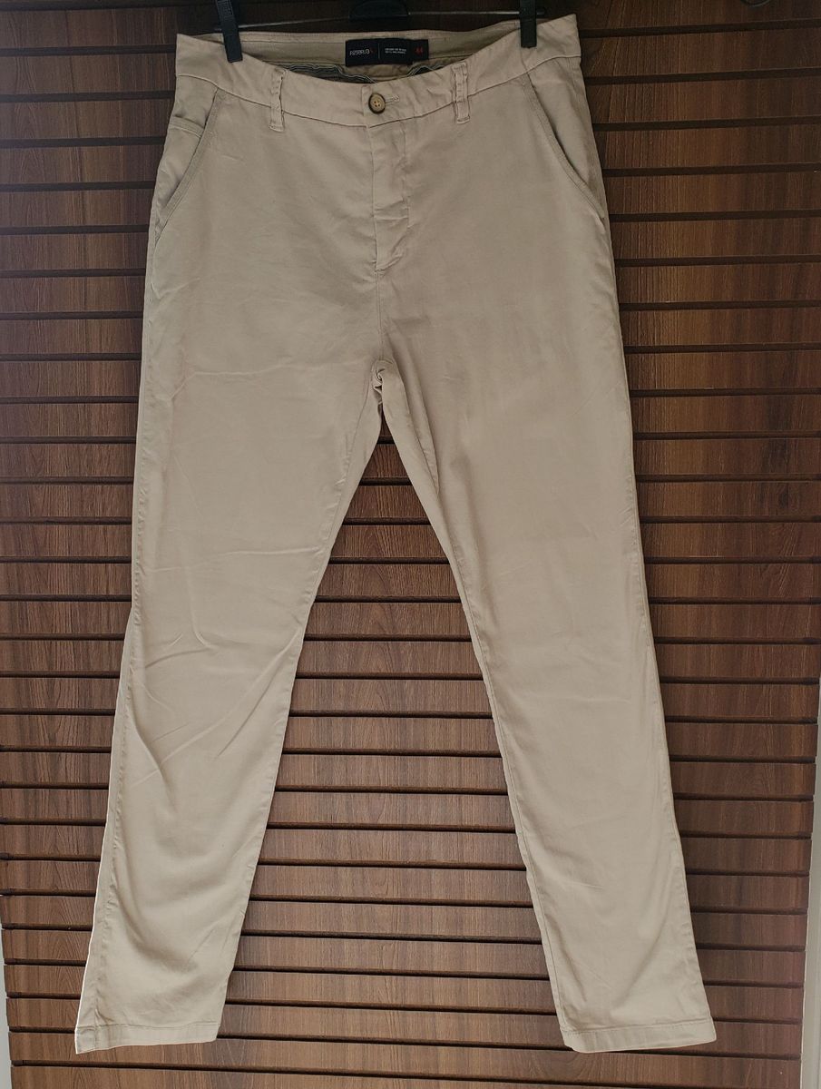 calça esporte fino masculina bege