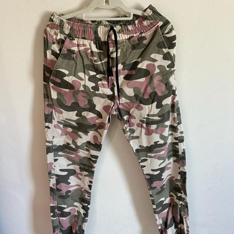 Calca militar hot sale rosa