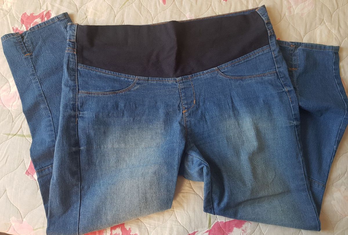 calça jeans gestante riachuelo