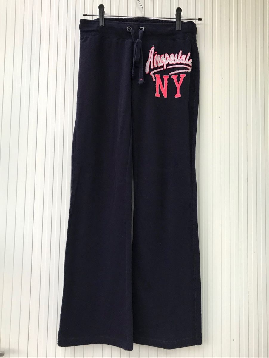 calça moletom azul marinho feminina