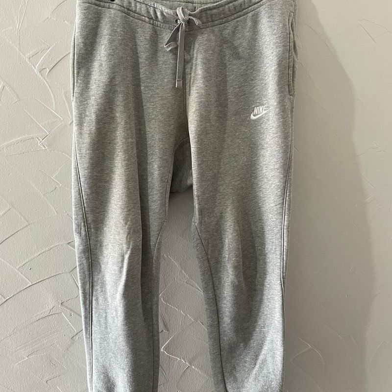 Calça Moletom Nike Cinza Calça Moletom Cinza Nike Calça Masculina Nike  Sportswear Usado