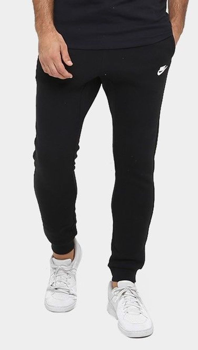 calça de moletom flanelado masculino