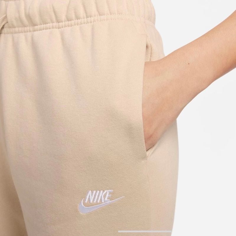 Calça Moletom Fleece Nike Feminina Bege Calça Feminina Nike