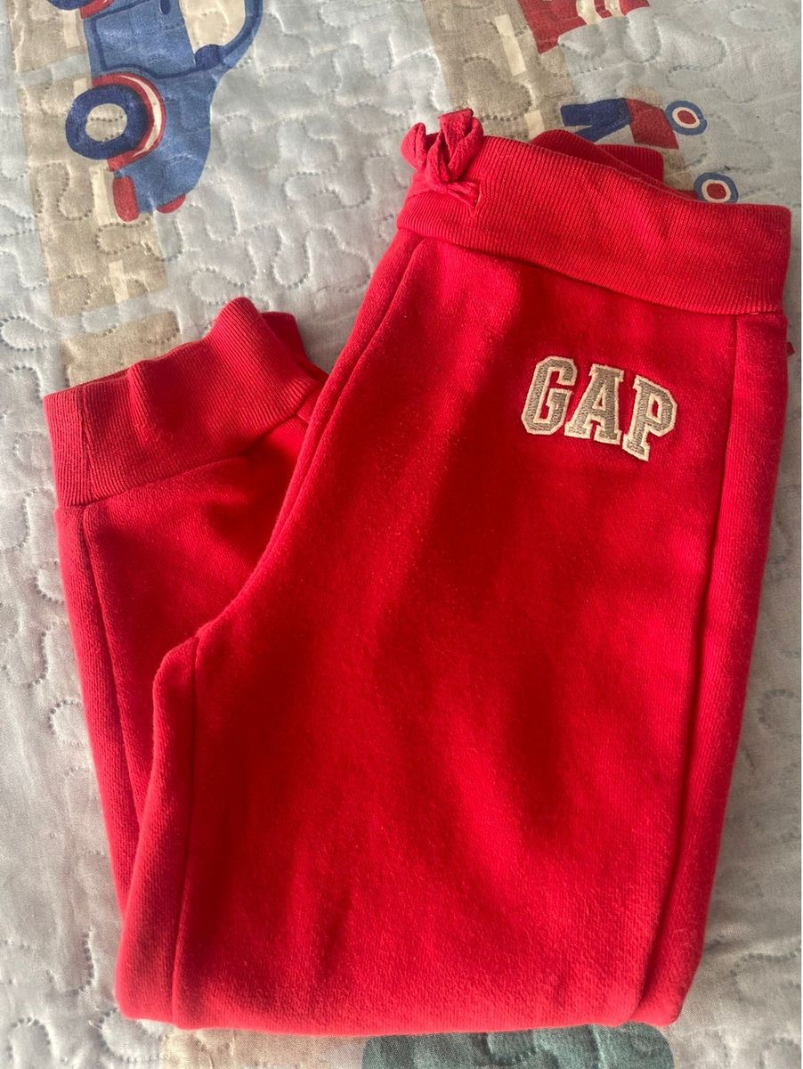 Blusa de Moletom GAP Infantil Logo Vermelha