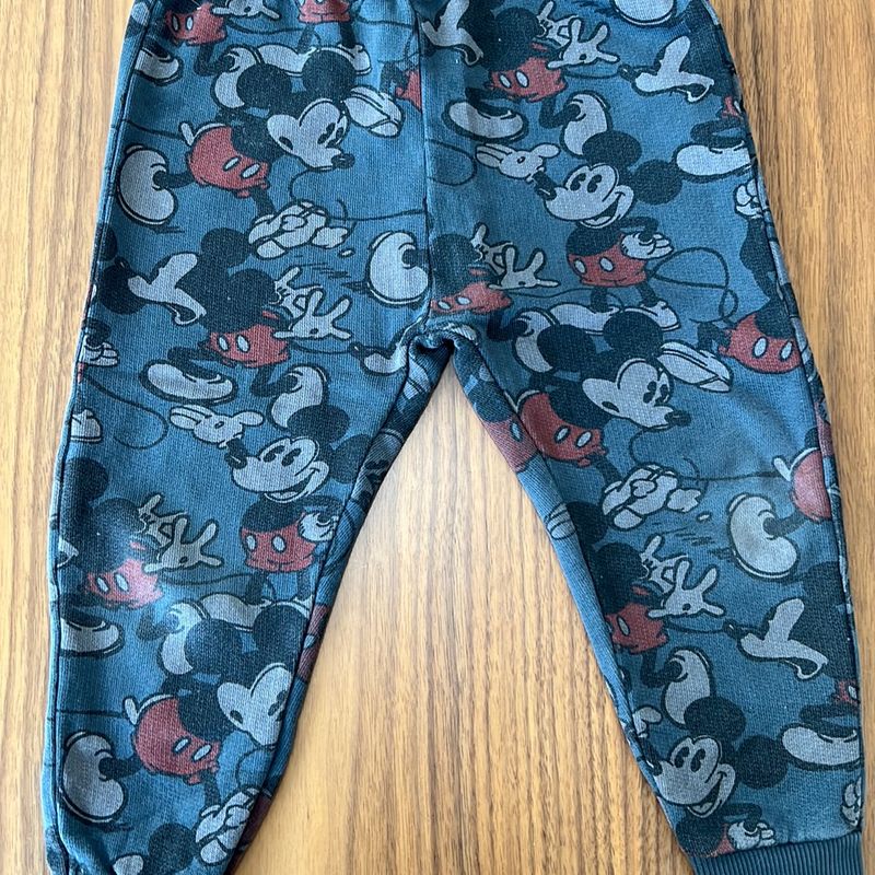 Calca moletom hot sale mickey infantil