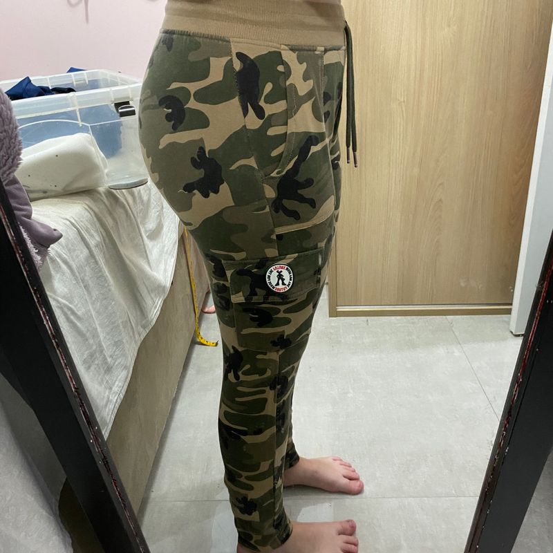 Calça moletom best sale militar feminina