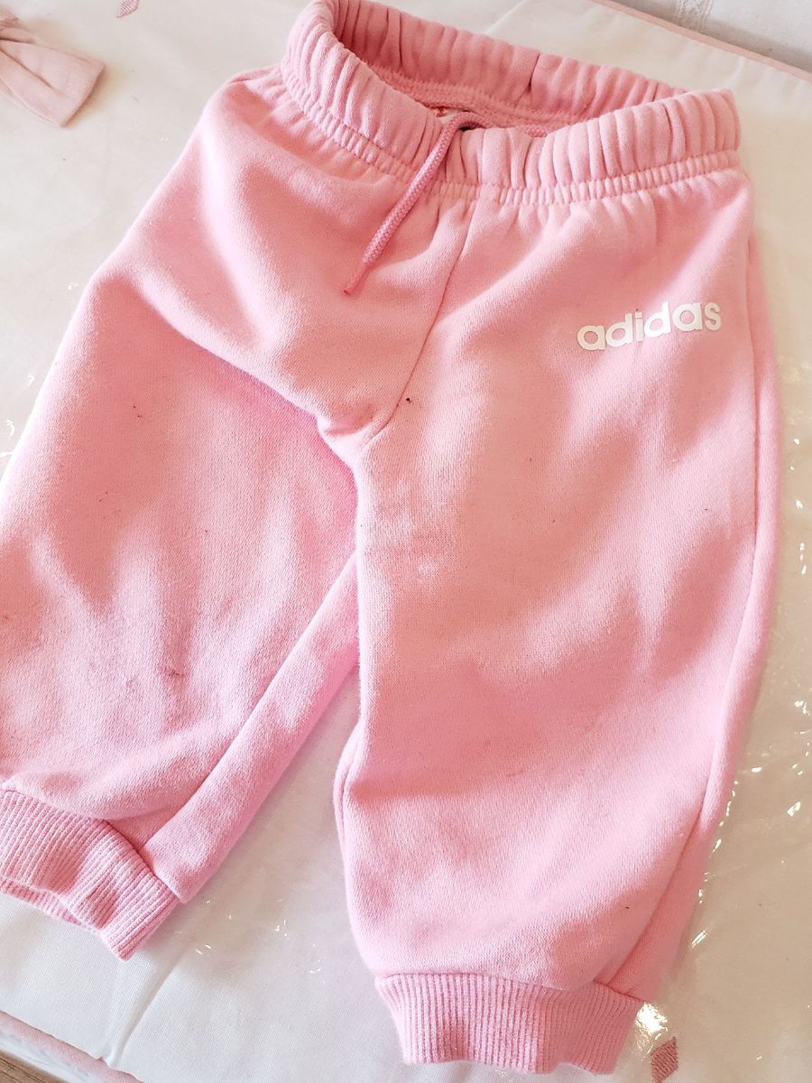 calça moletom rosa adidas