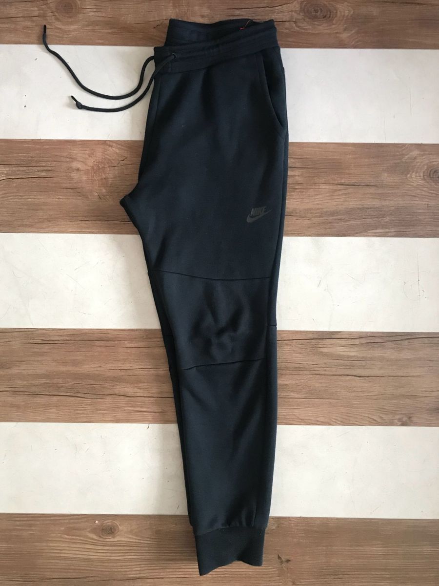 calça nike moletom tech fleece cinza