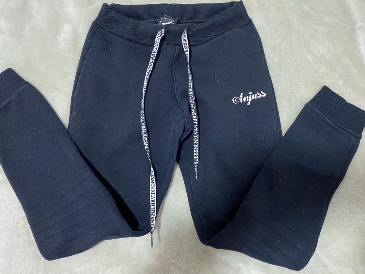 Calça de hot sale moletom anjuss