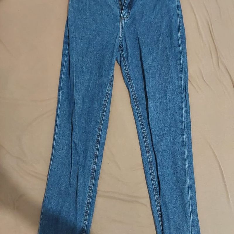 Calça Mom Jeans 36 Azul Escuro C&Amp;A C&A Usado 110512608 enjoei