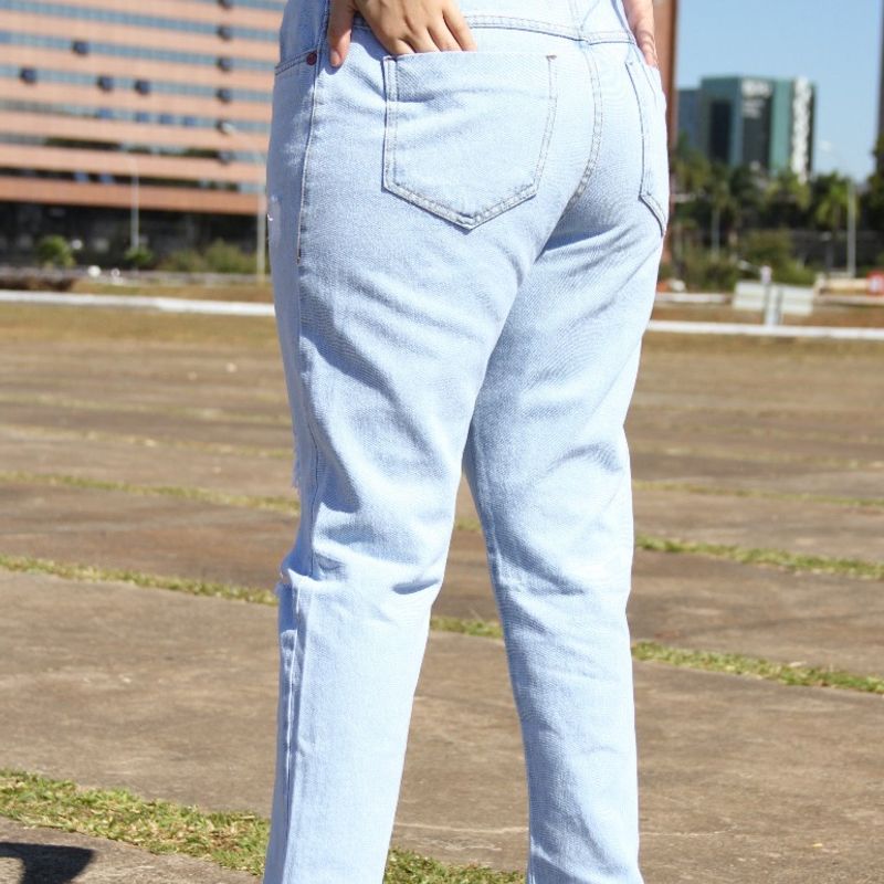 Calça Mom Jeans  Calça Feminina Top Jeans Nunca Usado 77697670