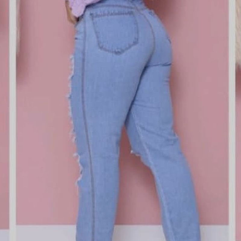 Calça Mom Jeans  Calça Feminina Top Jeans Nunca Usado 77697670