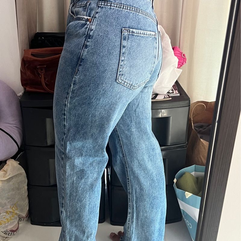 Calça jeans best sale mom cea