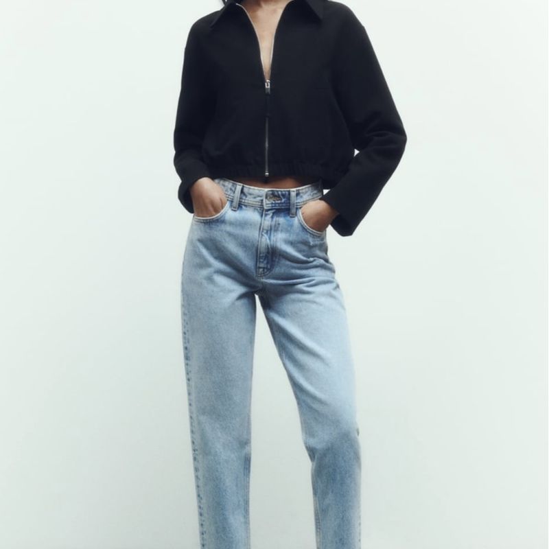 Calça Mom Jeans Clara Nova Zara Calça Feminina Zara Nunca Usado 94974432  enjoei