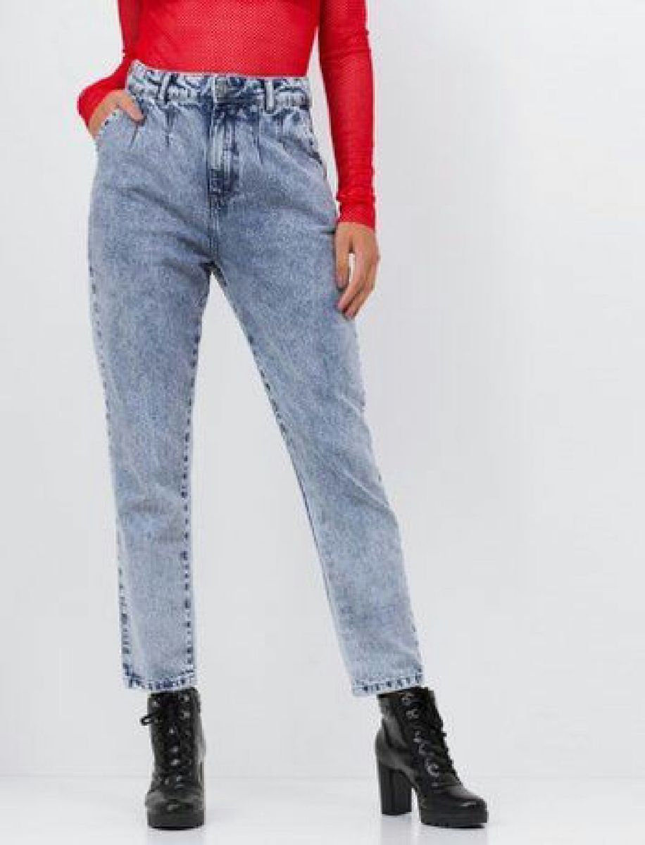 calça mom jeans feminina renner