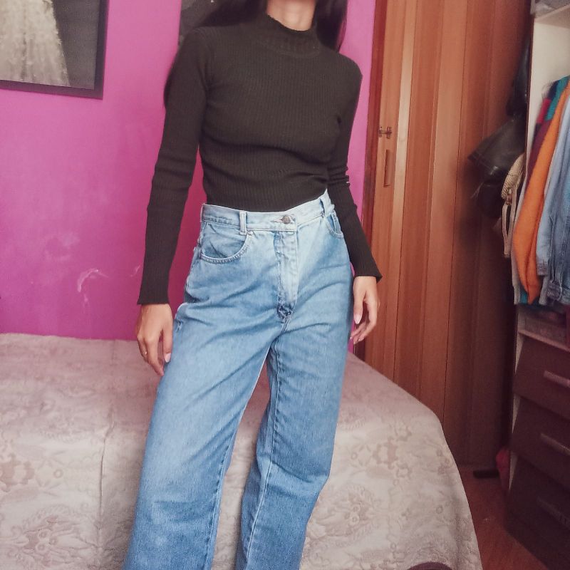 Calça Mom Jeans Vintage Cgc | Calça Feminina Usado 78392251 | enjoei