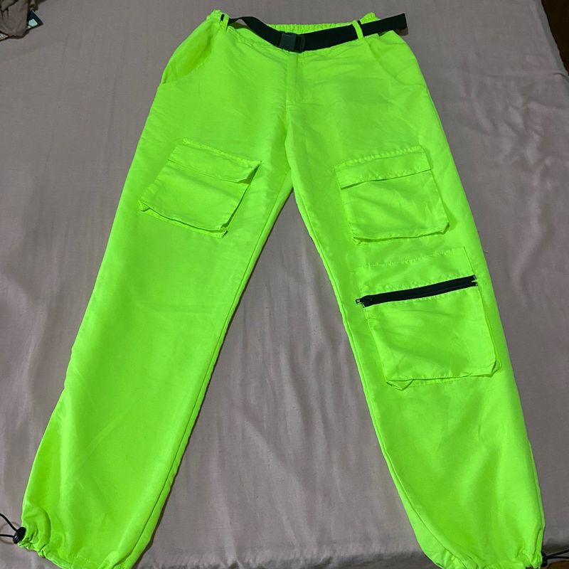 Calça neon fashion masculina