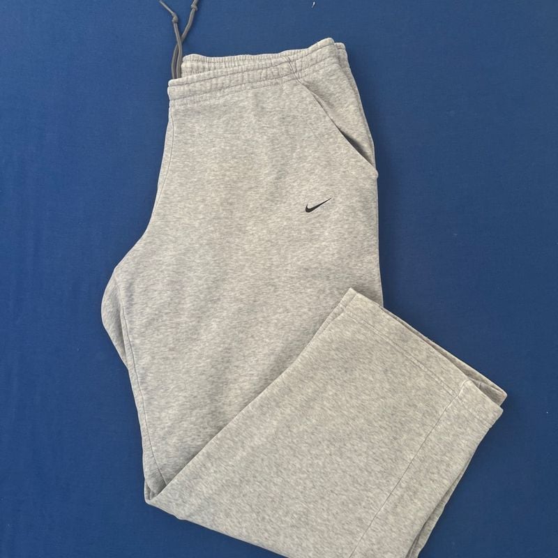 Calça Nike Original Cinza Moletom Corte Reto Calça Larga Calça  Masculina Nike Usado 84548077 enjoei