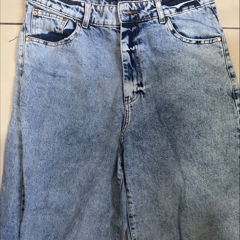 Calça pantacourt 2024 jeans c&a