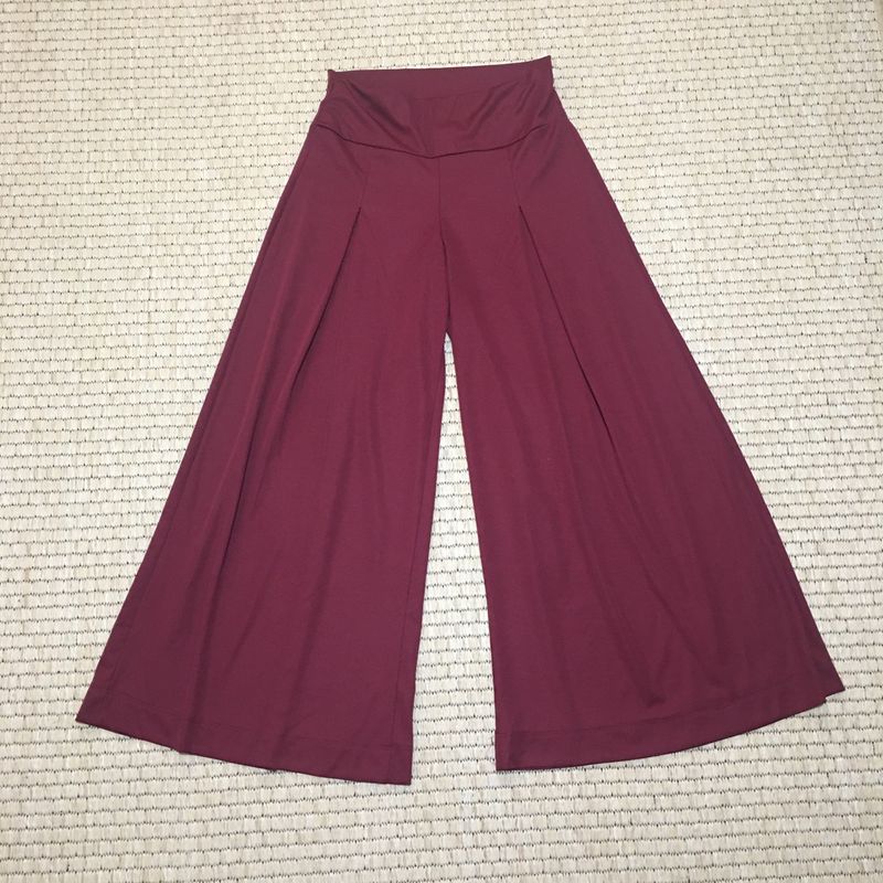 Calça best sale pantalona bordo