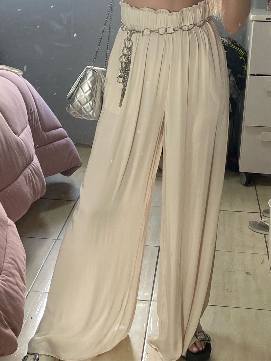 Calça Feminina Pantalona Cintura Alta Zara - Marina Zac Store