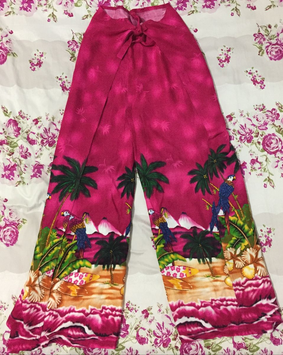 calça envelope rosa