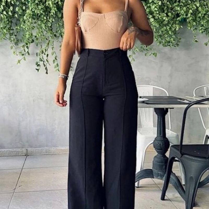 Calça hot sale pantalona feminina