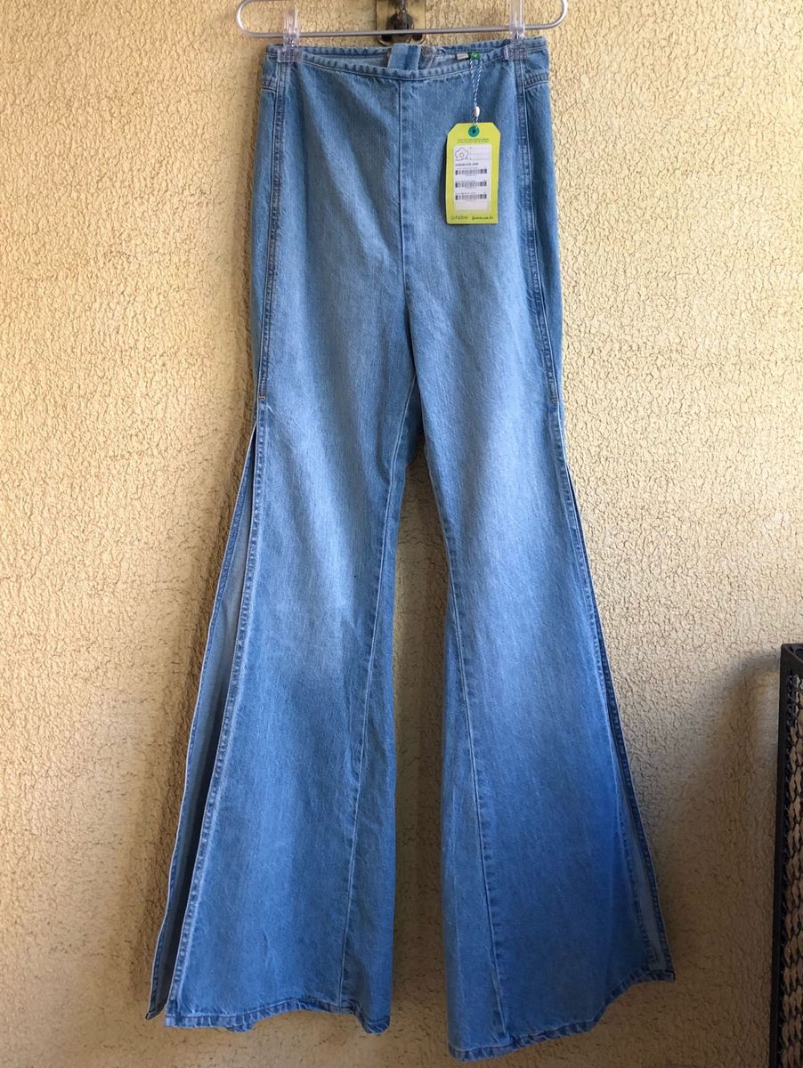 calça pantalona jeans farm
