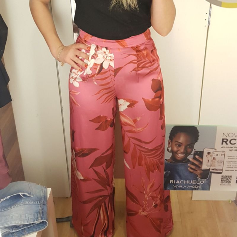 Calça sales rosa riachuelo