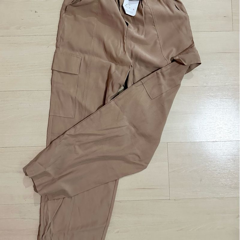 Calça Pantalona Sarja Marfinno Renner Nunca Usado 99308643 enjoei