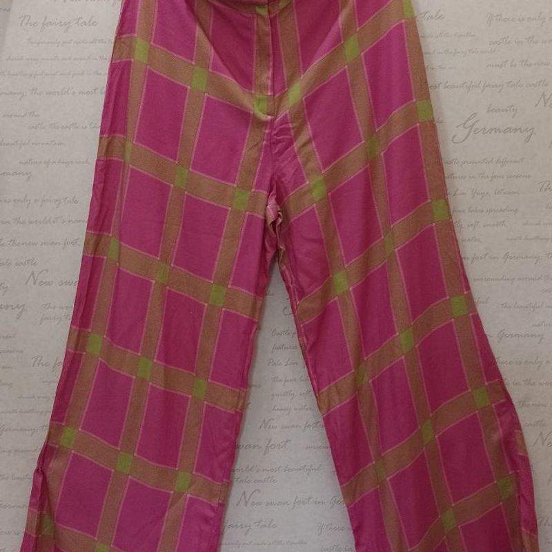 Calça Pantalona Xadrez C&Amp;A Calça Feminina C&A Usado 97896184