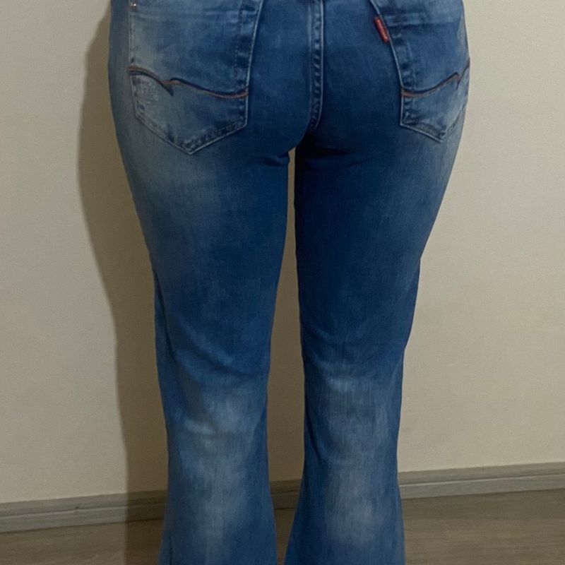 Calça jeans best sale flare patoge