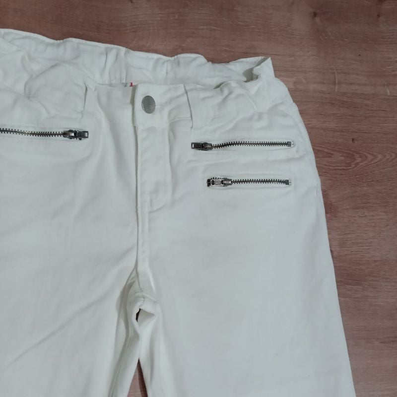 Calça Pescador Infantil Branca Tamanho 12 Roupa Infantil para