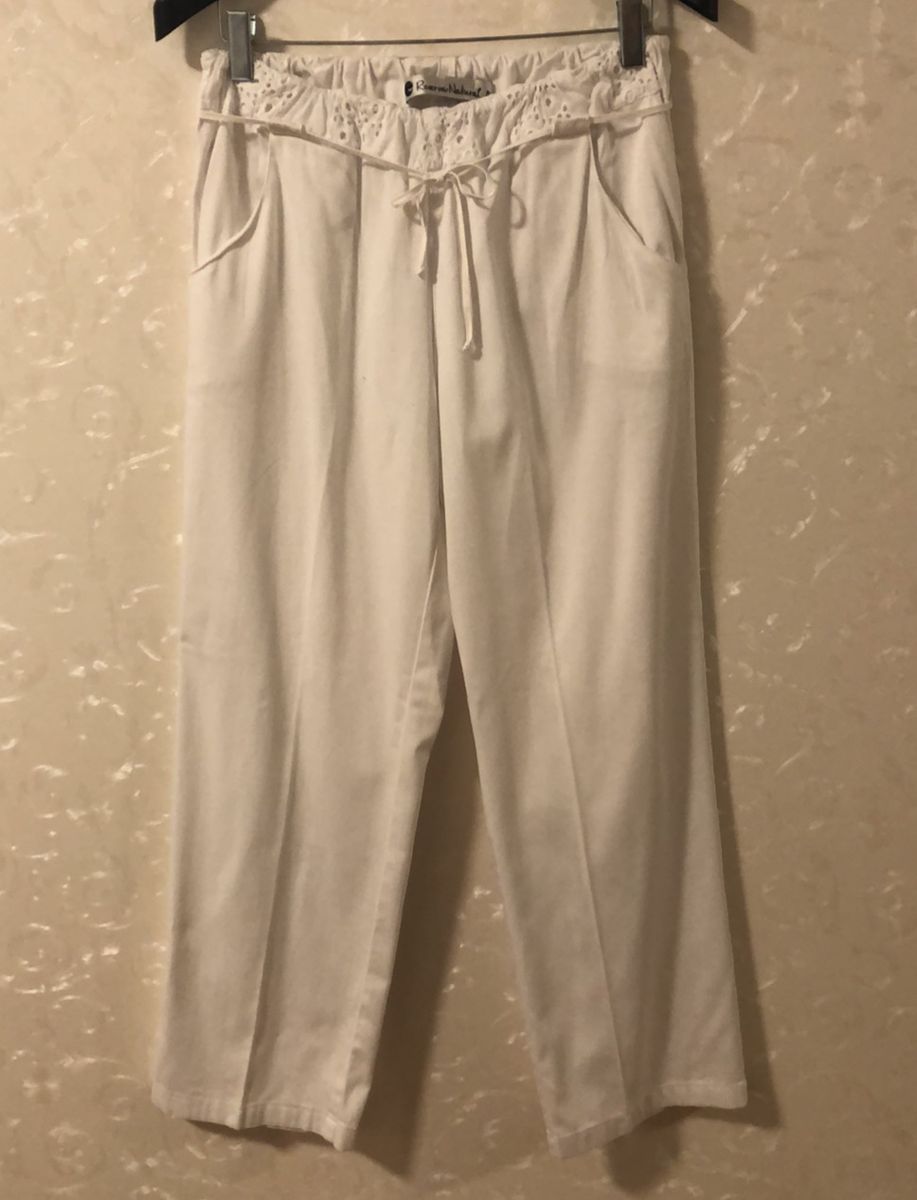 calça algodão natural