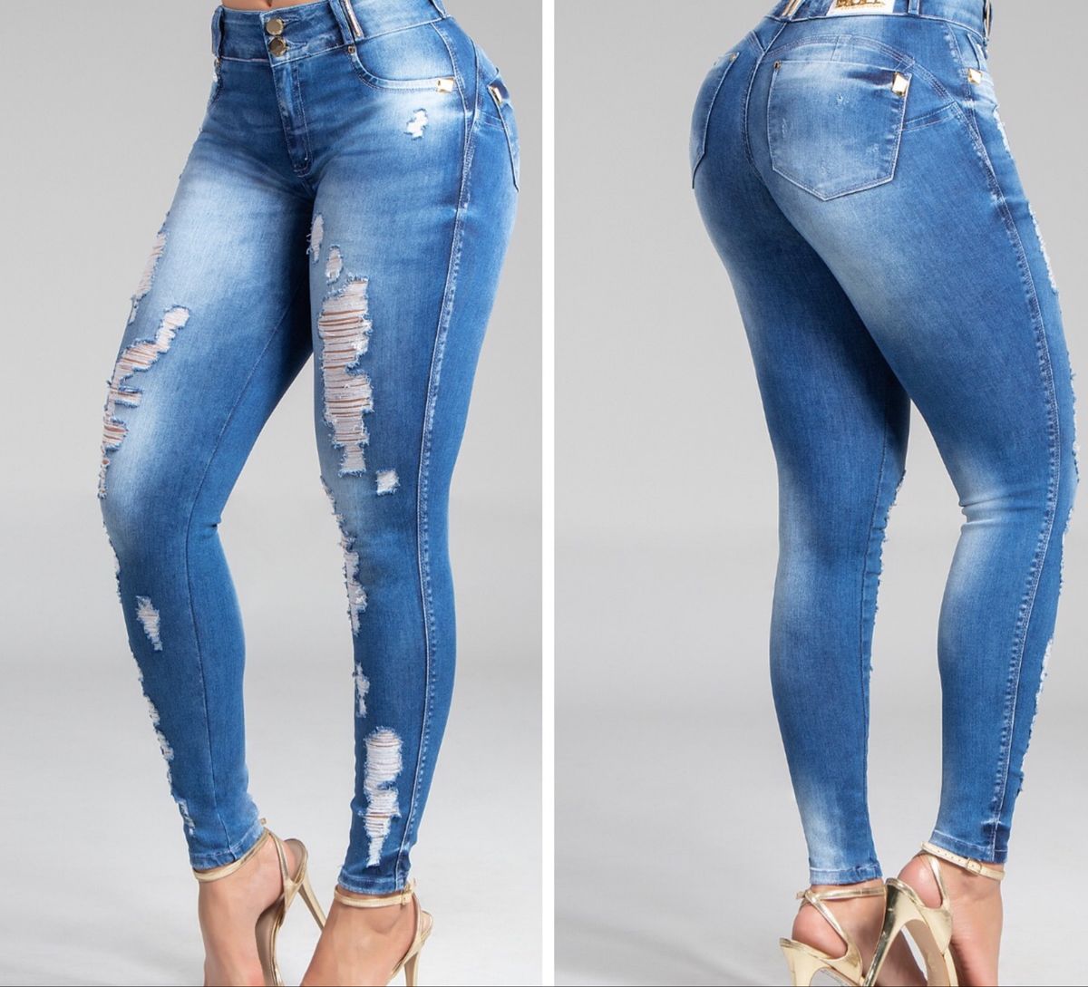 vestido jeans com rasteirinha