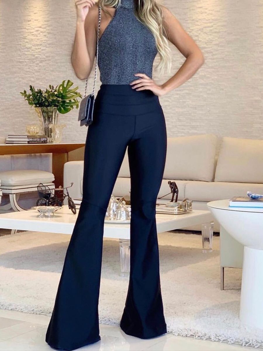 calça flare morina