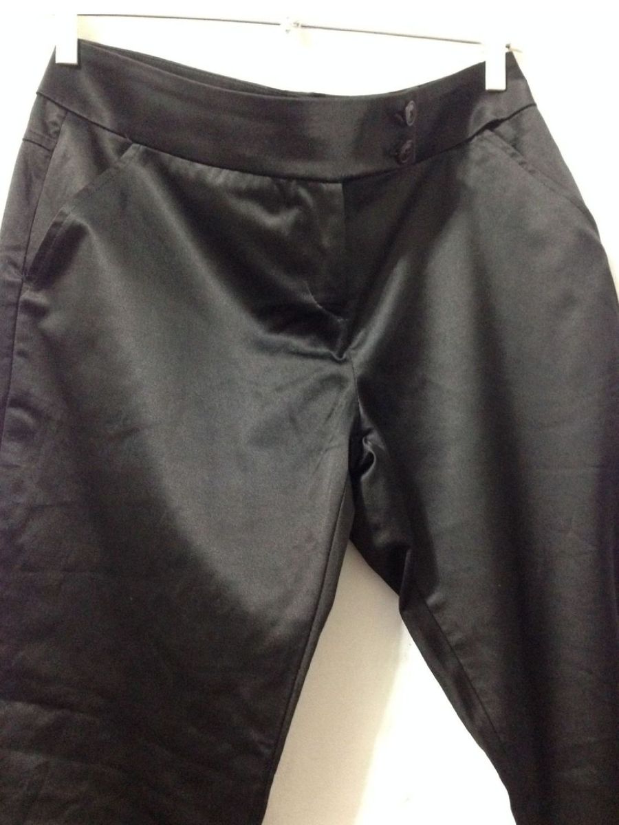 calça cetim preta