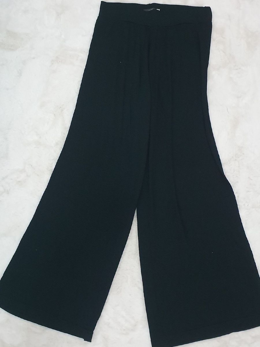 calça pantalona malha fria