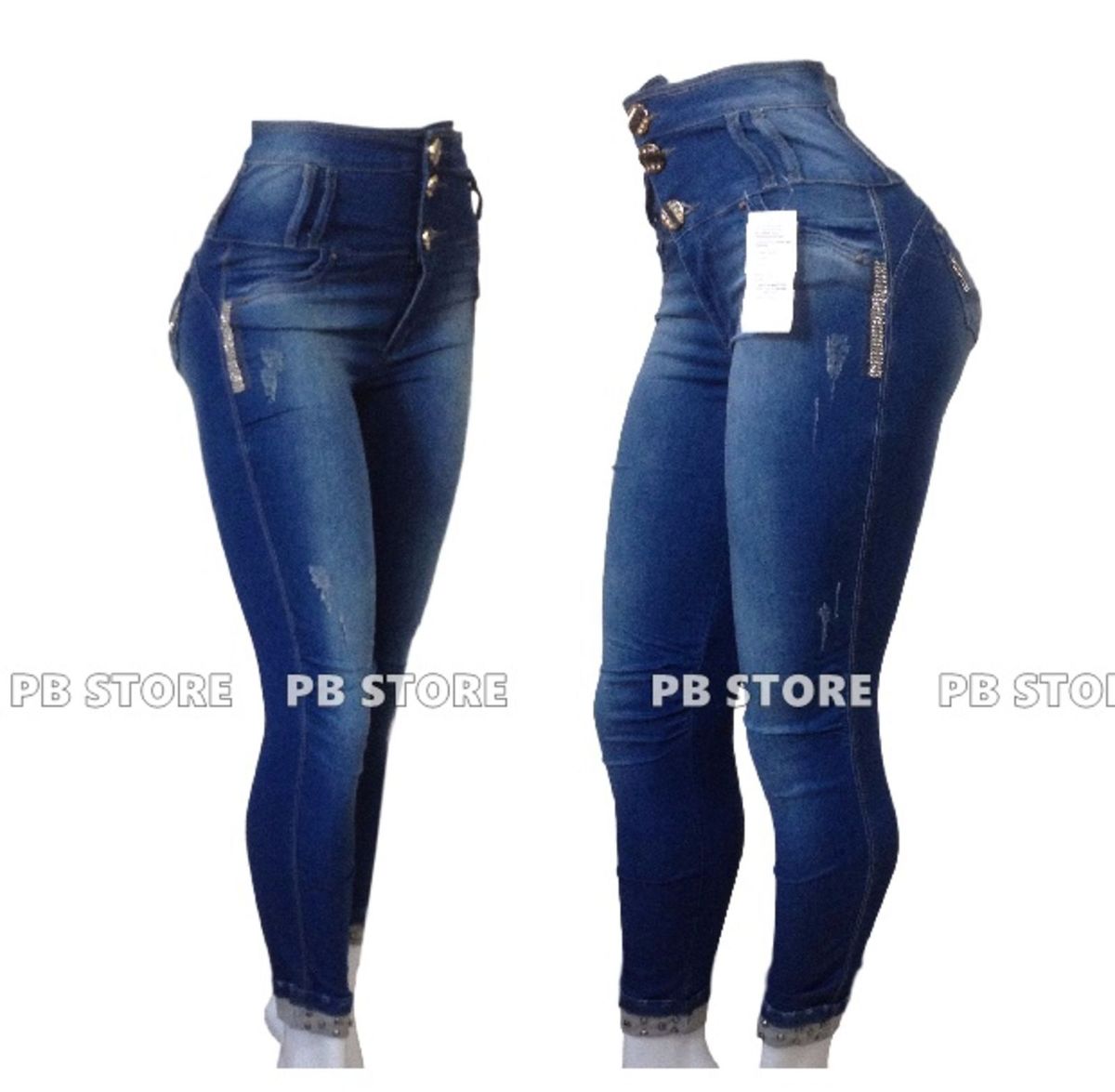 calça jeans estilo pit bull