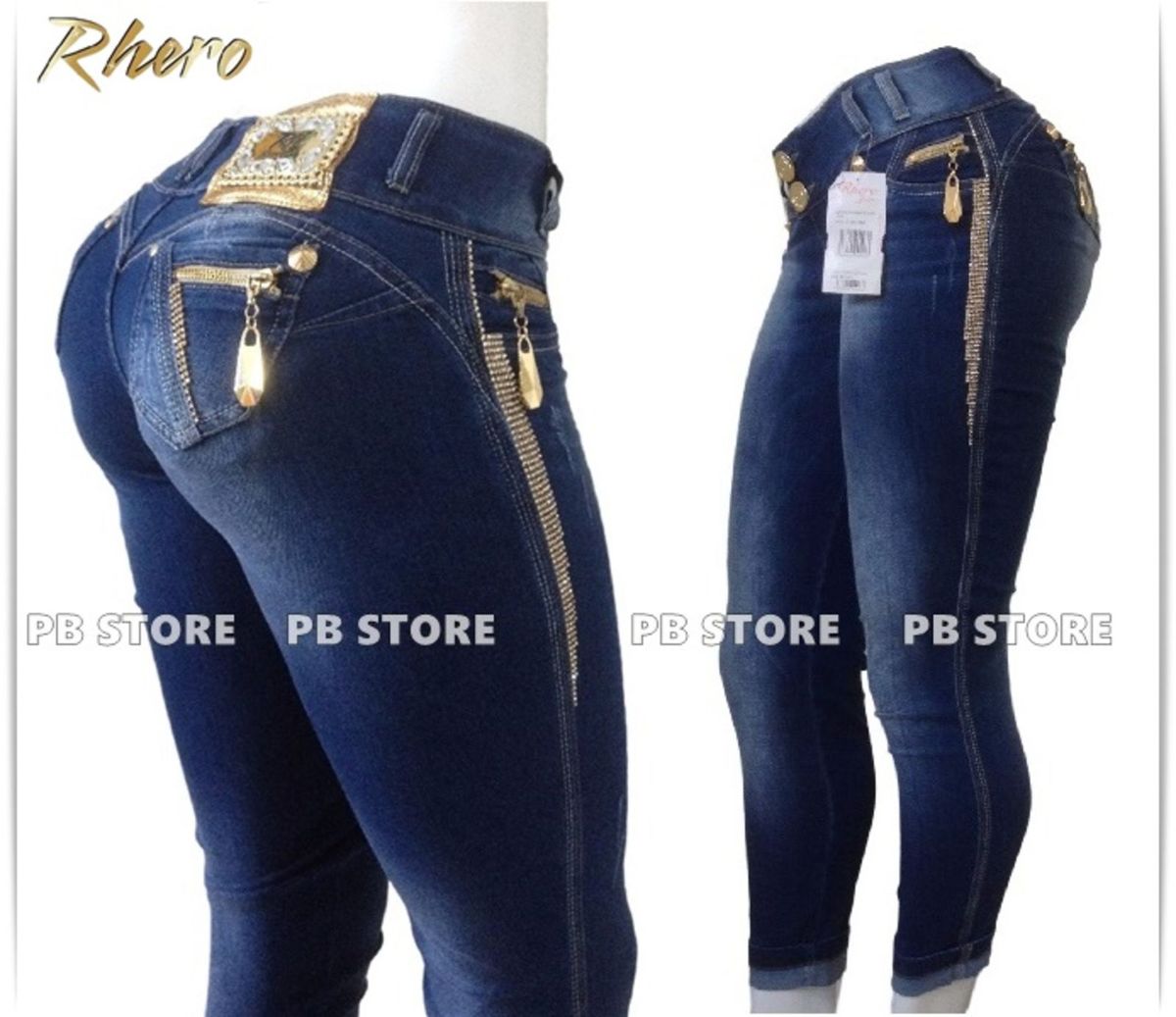 calça jeans estilo pit bull