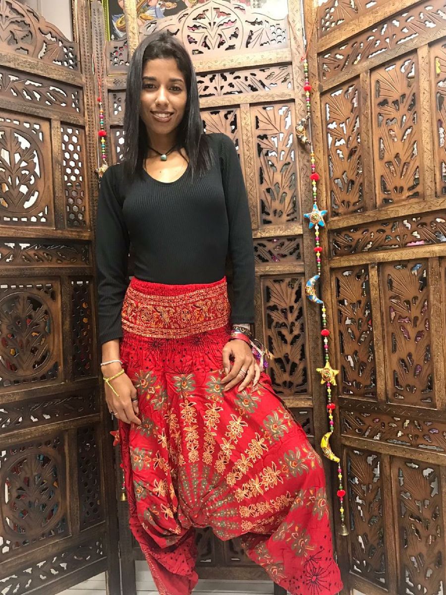 calça saruel indiana feminina