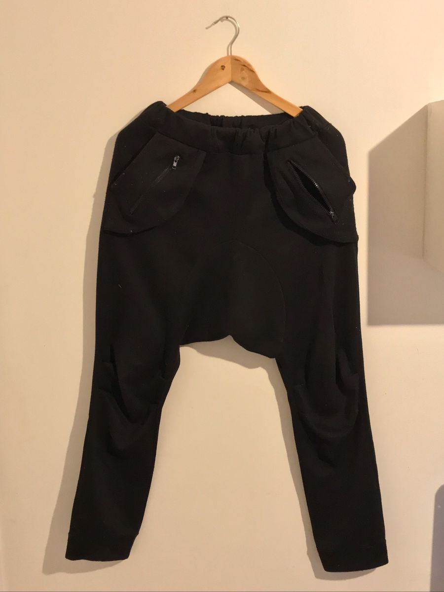 calça saruel masculina preta